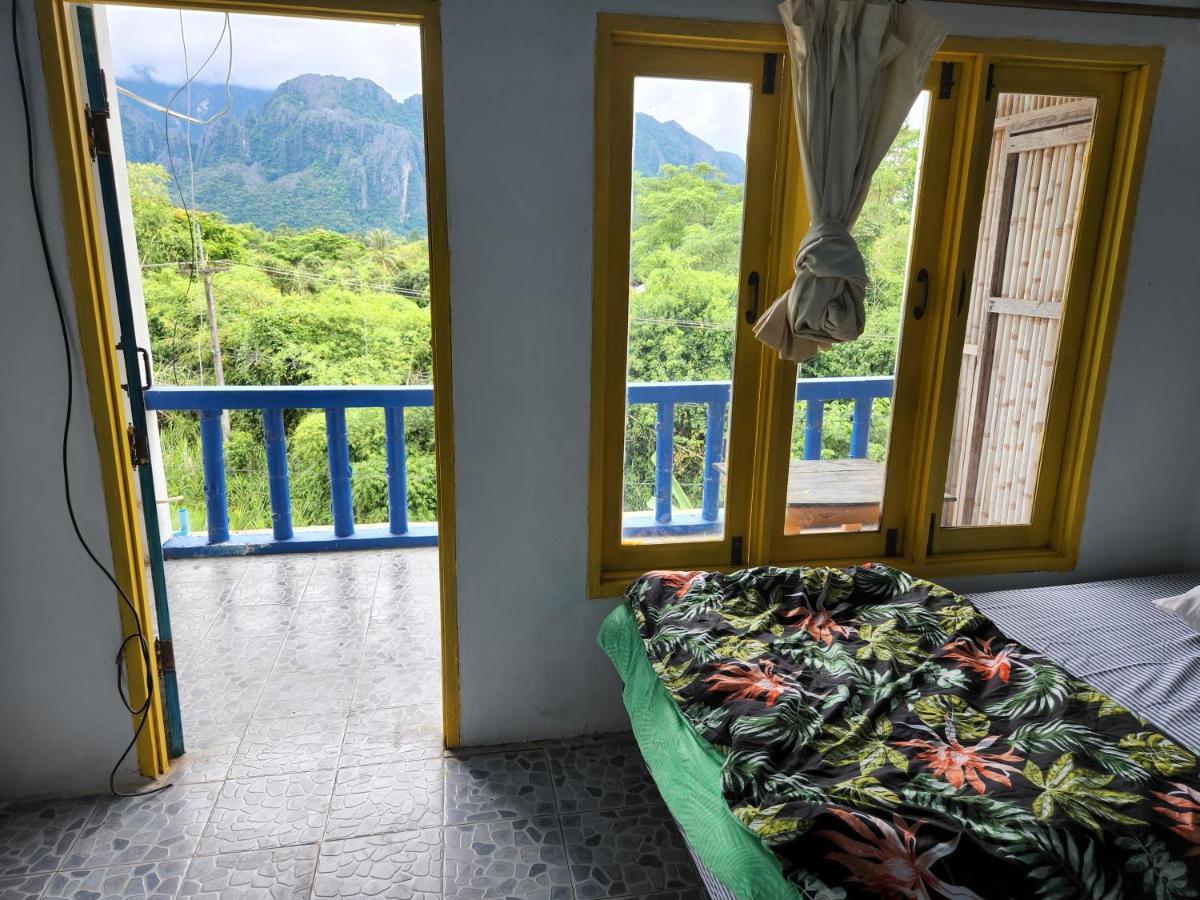 Blue Guesthouse Vang Vieng Dış mekan fotoğraf