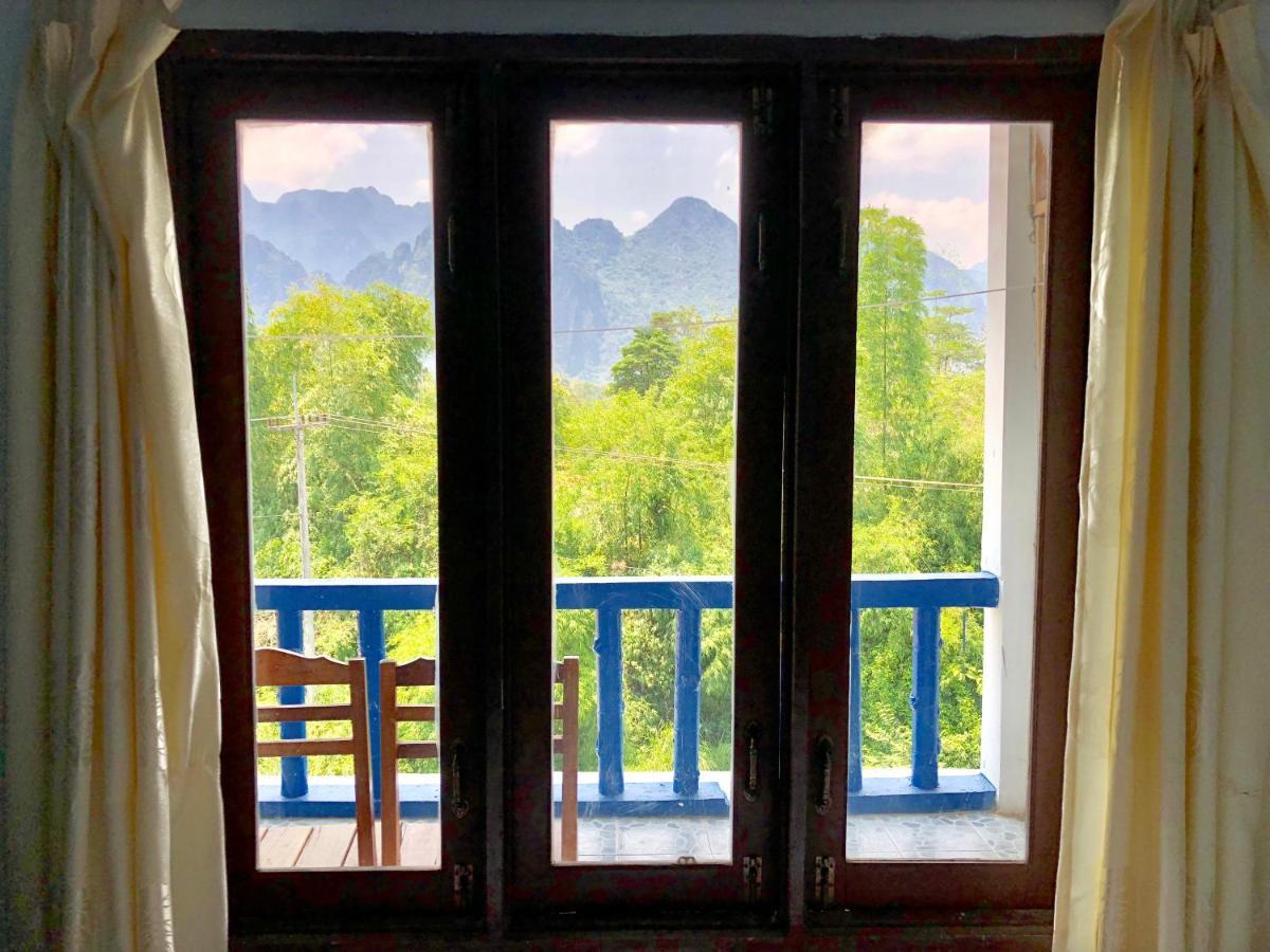 Blue Guesthouse Vang Vieng Dış mekan fotoğraf