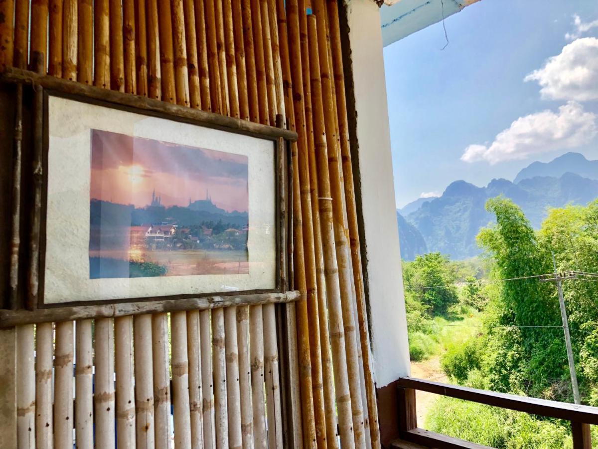 Blue Guesthouse Vang Vieng Dış mekan fotoğraf